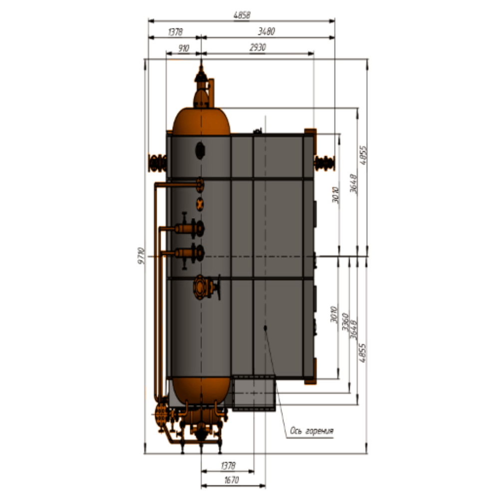 Паровой котел ДЕ-25-39ГМ (Е-25-3,9ГМ)